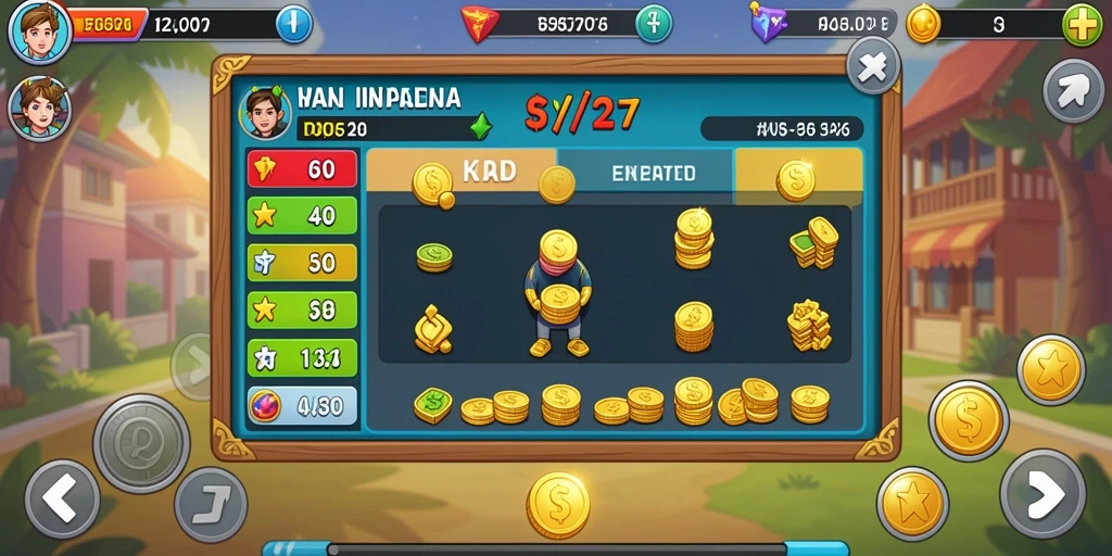 Level menantang dengan berbagai rintangan.